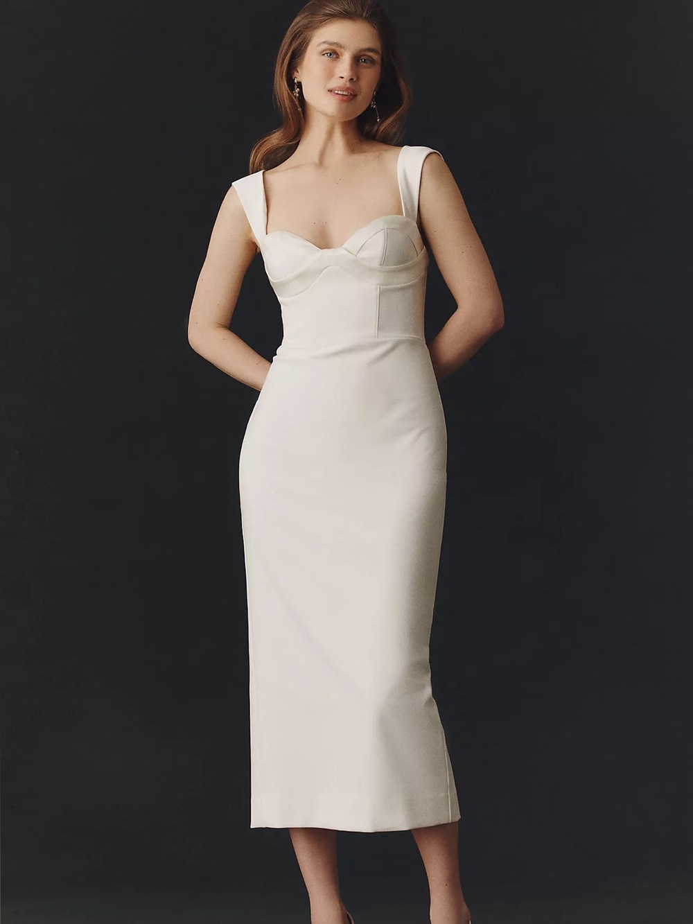 BHLDN Bombshell Sweetheart Midi Dress